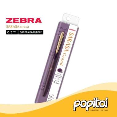 Zebra Sarasa Grand Vintage 0.5 mm Retro Color Gel Pen Pulpen Bolpoin BORDEAUX-PURPLE