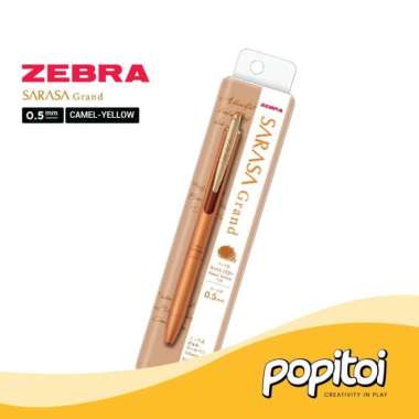 Zebra Sarasa Grand Vintage 0.5 mm Retro Color Gel Pen Pulpen Bolpoin CAMEL-YELLOW