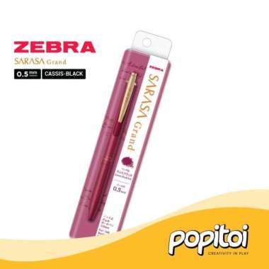 Zebra Sarasa Grand Vintage 0.5 mm Retro Color Gel Pen Pulpen Bolpoin CASSIS-BLACK