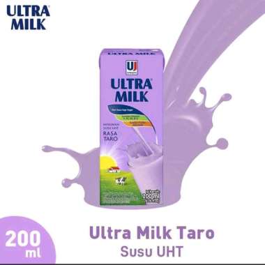 Promo Harga Ultra Milk Susu UHT Taro 200 ml - Blibli