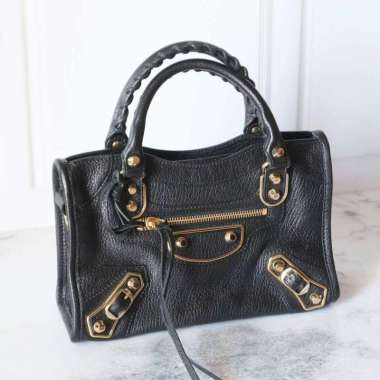 Balenciaga mini city edge black ghw