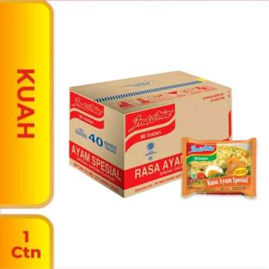 Indomie Mie Kuah Rasa Ayam Spesial 1 Dus 40 Pcs
