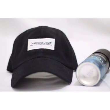Topi baseball cup thanksinsomnia unisex Hitam