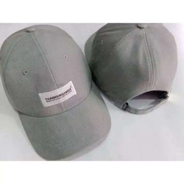 Topi baseball cup thanksinsomnia unisex Abu abu