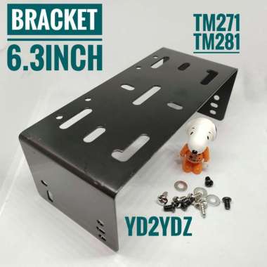 bracket radio rig 16cm kenwood yaesu tm271 tm281 6.3inch breket dudukan mounting brecket ft2900 tm 2
