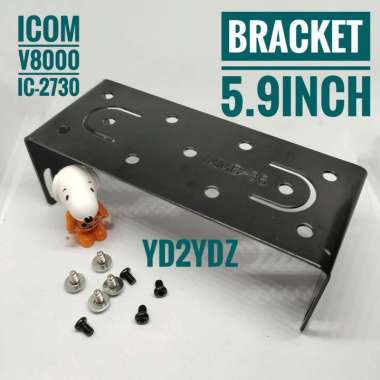 bracket rig icom 15cm 5.9inch v8000 2730 ic2000 breket dudukan mounting brecket mobil ic-v8000 ic273