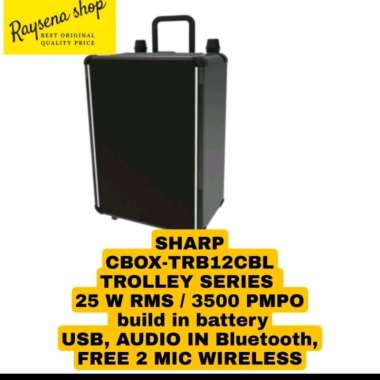 SHARP CBOX TRB12CBL Speaker bluetooth karaoke