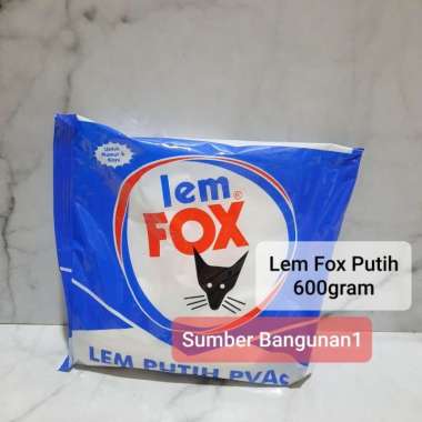 lem fox 600gr // lem kayu// lem kertas putih Multicolor