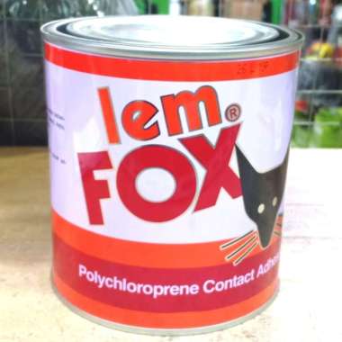 lem fox kuning kemasan kaleng 1kg / lem cair / lem fox 1kg Multicolor