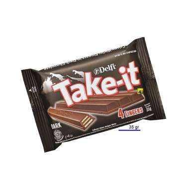 Delfi - Take It 4F - Chocolate Wafer - 35gr TAKE-IT DARK CHOCO