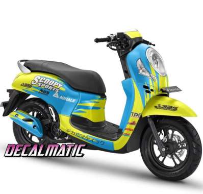 Stiker Full Body + Decal Dashboard Honda Scoopy 2012-2023 Sports 2012-2016