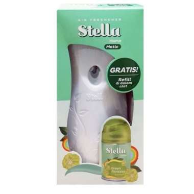Pengharum Ruangan Otomatis Stella Matic Box Set + Refill Green
