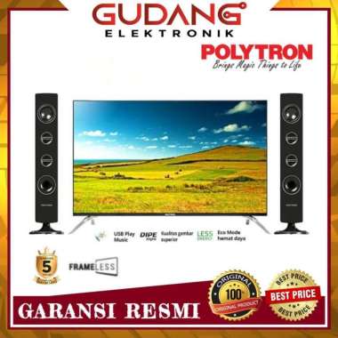 LED TV 40 INCH POLYTRON PLD 40T8950 FRAMELESS POLY PLD 40 T 8950