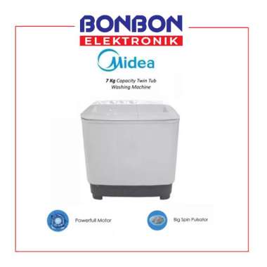 Midea Mesin Cuci 2 Tabung 7KG MTD 89 NTG / MTD89NTG