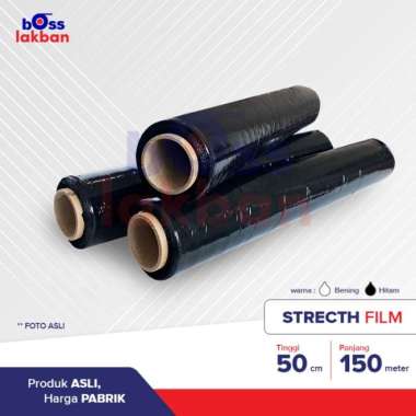 wrapping hitam / stretch film 50 cm Multicolor