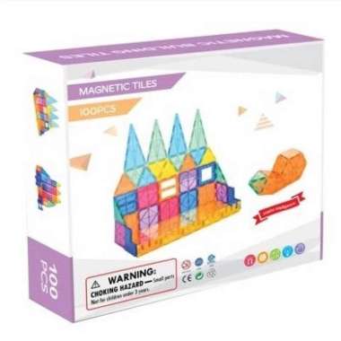magnetic tiles 100pcs Multicolor
