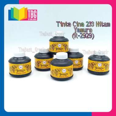 1 BOTOL TINTA CINA 233 HITAM 50CC YAMURA / TINTA BAK / TINTA KALIGRAFI (R-2929)