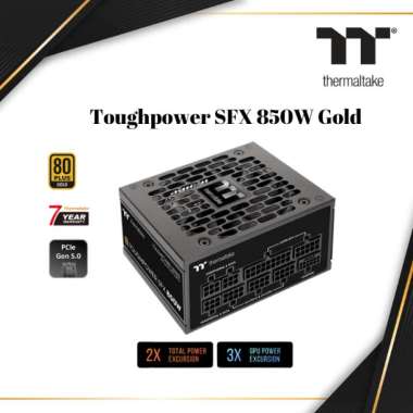 Thermaltake Toughpower SFX 850W Gold - Power Supply SFX Hitam 125x63.5x100mm