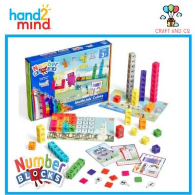 hand2mind numberblocks mathlink cubes 1â€“10 activity set mainan blok