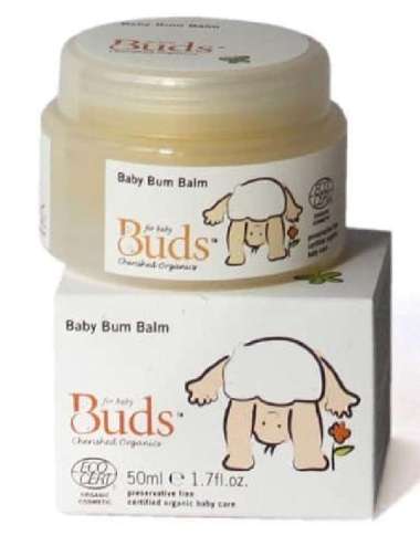 Buds Cherished Organic Baby Bum Balm 50Ml - Bud Organic Buds