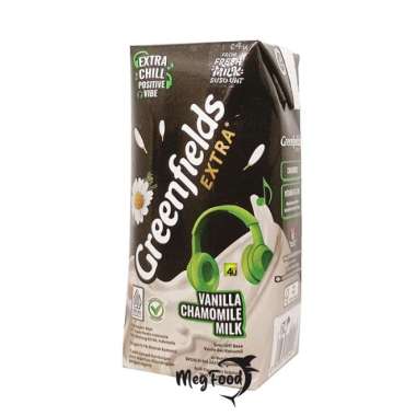 Susu Greenfields UHT Extra Chill Vanilla Chamomile 200ml x 4pcs