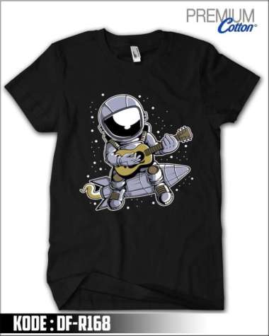 Kaos Astronot Premium Cotton Baju Anak #DF-R168 - DEWASA DEWASA - S