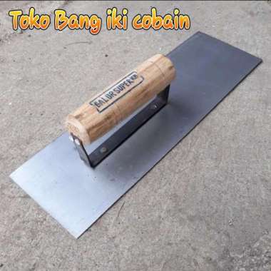 Roskam Besi acian Sendok Semen Gagang Kayu Cap Galur Super