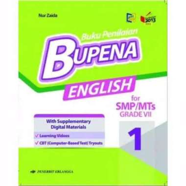 Buku Bupena English Kelas 1 / Vii 7 Smp K13N Erlangga Bahasa Inggris