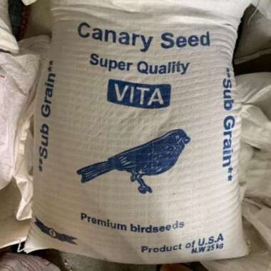 Canary Seed 25 kg Kabari Speed Makanan Burung Canary Lovebird dll