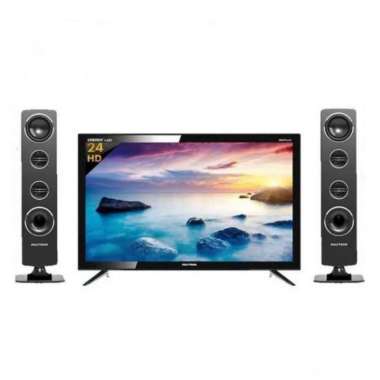 TV LED POLYTRON 24 INCH DIGITAL 24TV0855 SPEAKER TOWER GARANSI RESMI