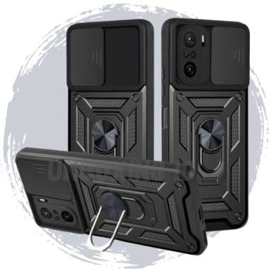 CASE XIAOMI POCO F3 CASE POCO F3 CASE SLIDE CAMERA PROTECT POCC F3 HITAM