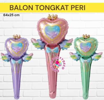 Balon TONGKAT PERI / Balon Foil Tongkat Sailor Moon Peri Hijau