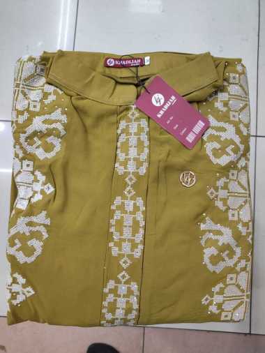 gamis pesta khadijah mode Larisa set Free hijab Sampai Jumbo Jumbo Olive