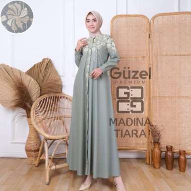 gamis pesta Guzel Madina Tiara original fashion muslim L Mint