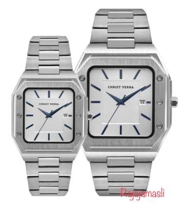CHRIST VERRA CV922289 Jam Tangan Stainless Steel PRIA Silver