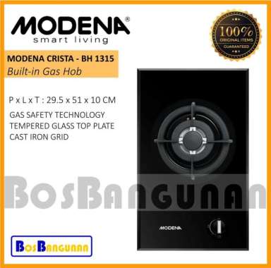 Kompor Tanam Gas Modena BH1315 / Kompor Gas Modena 1 Tungku BH 1315 / Kompor Gas Tanam MODENA BH 131
