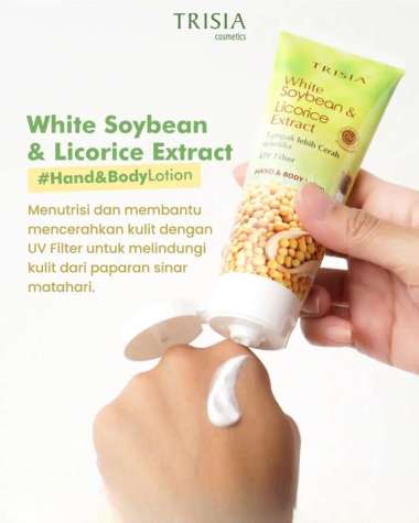 Trisia Cosmetics Handbody Lotion Licorice Extract