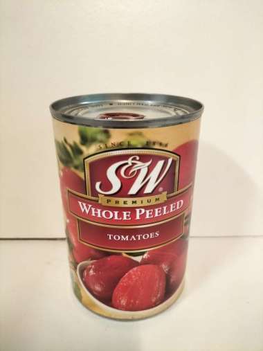 S&W WHOLE PEELED PREM TOMATO 400 G CAN