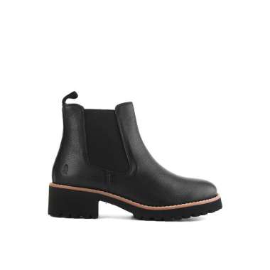 Hush Puppies Sepatu Boot Wanita Amelia Chelsea Bold Black Leather 8 Bold Black Leather