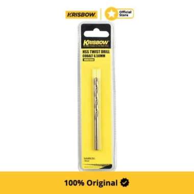 Krisbow Twist Drill Mata Bor Metal 6.5 Mm