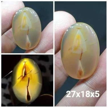 Akik Natural Batu Motif Gambar Cetok Besi Alat Tukang Rumah Unik Antik