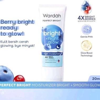 Wardah Perfect Bright Glow+ Night Moisturizer Cream 20ml