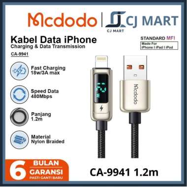 Kabel Data iPhone USB Lightning Digital Display FAST Charging MCDODO