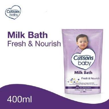 Cussons Baby Milk Bath refill 400ml Purple