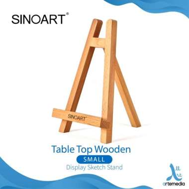 Easel Lukis Sinoart Small Table Top Wooden Display Sketch Stand Multicolor