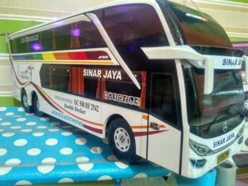 Miniatur Bus Bis Sinar Jaya Double Decker Multicolor