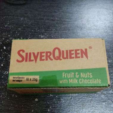 Promo Harga Silver Queen Chocolate Fruit & Nuts 25 gr - Blibli