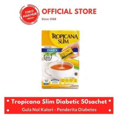 Promo Harga Tropicana Slim Sweetener Diabtx 50 pcs - Blibli