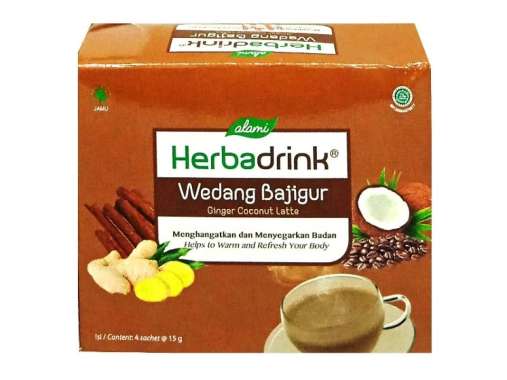 MINUMAN SERBUK HERBADRINK WEDANG BAJIGUR 15GR BOX