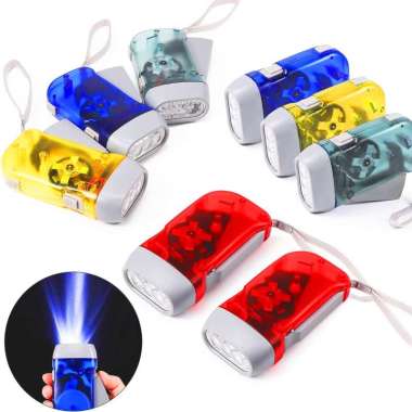 Senter Pompa Lampu LED Camping Emergency Mini Flashlight Tanpa Baterai